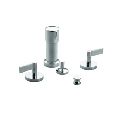 One Bidet Set, Vertical Spray, Lever Handles