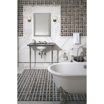 Shown is the Circe Cast Iron Claw Foot Bathtub in Croquet White interior (the outside of the tub is painted white post-purchase).