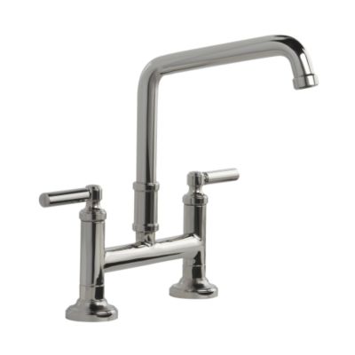 Quincy Deck-Mounted Bridge Faucet, Lever Handles
