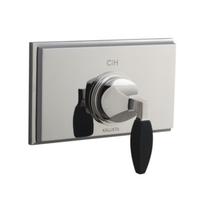 Glamour by Barbara Barry Thermostatic Valve Trim, Ebony Handle