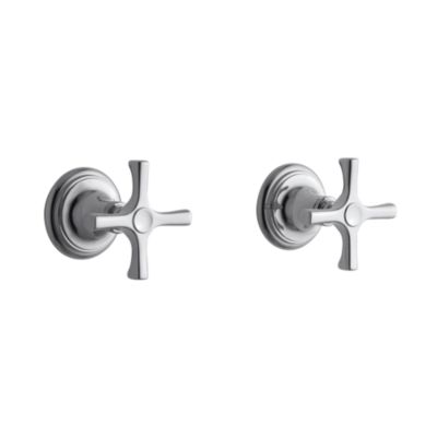 Bellis Wall or Deck-Mounted Bath Set Handles, Cross Handles