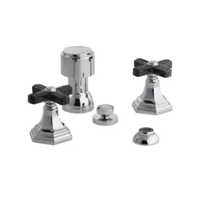 For Town by Michael S Smith Bidet Set, Green Nephrite Jade Cross Handles