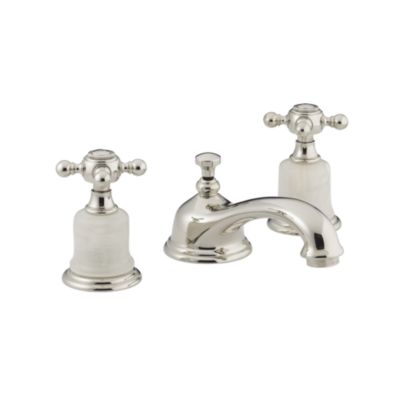 Shown is the Amedee Basin Set with White Onyx inserts