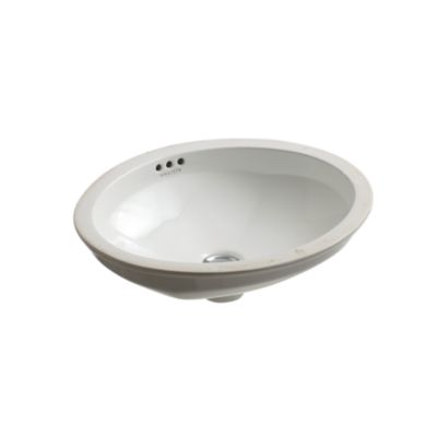 Glamour by Barbara Barry Undercounter Basin with Overflow, Glazed