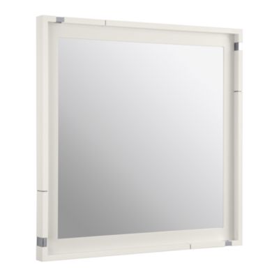 Vir Stil by Laura Kirar Mirror, White Lacquer