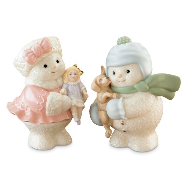 Pretty & Playful Snowman Figurine