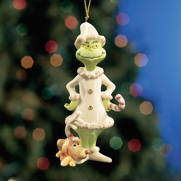 Lenox A VERY GRINCHY CHRISTMAS Grinch Ornament NEW IN BOX COA