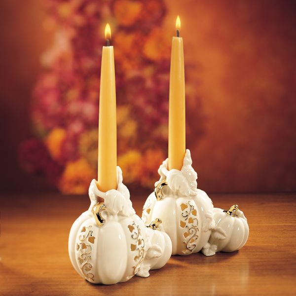 Pumpkin Candlesticks