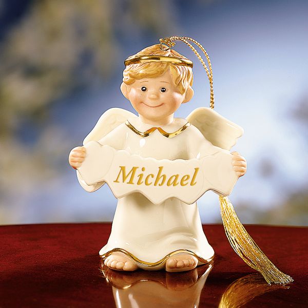 An Angel All My Own Boy Ornament by Lenox