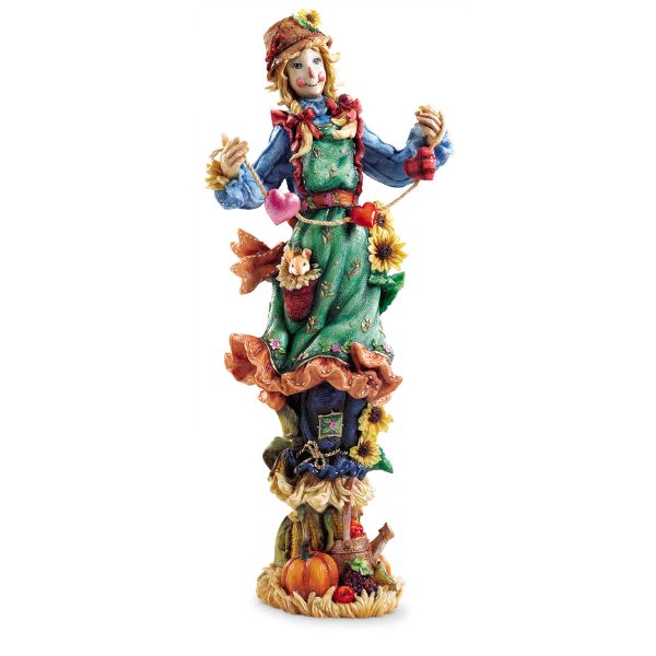 Harvest Pencil Scarecrow Figurine