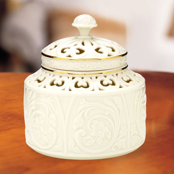 Versailles Covered Candle Box - Round
