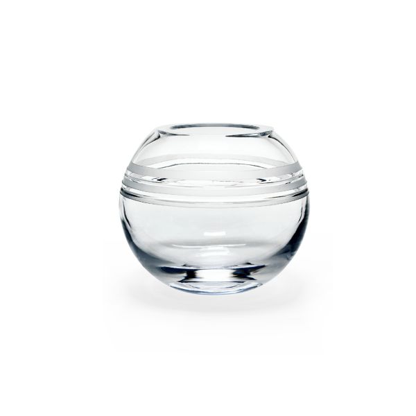 kate spade new york Library Stripe Crystal Rose Bowl