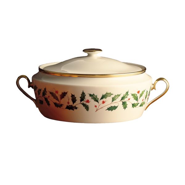 Holiday Covered Vegetable Bowl
