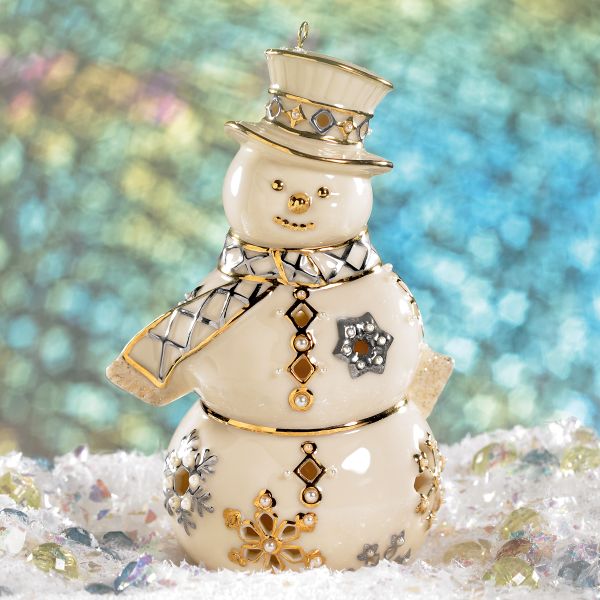 Florentine & Pearl Snowman Ornament