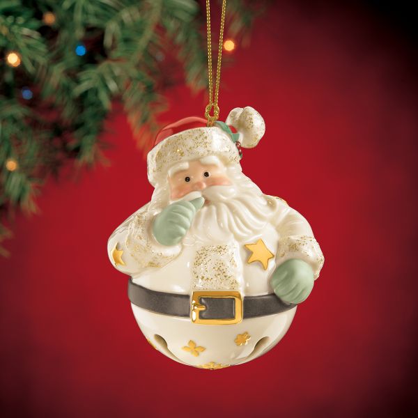 Jolly Jingle Santa Bell Ornament