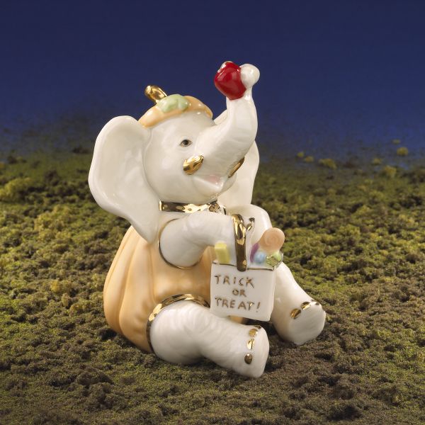 Li'l Pumpkin Patch Elephant Sculpture