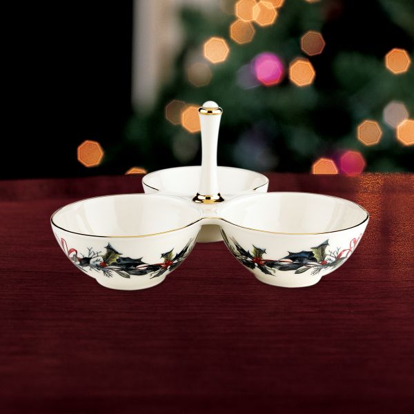Winter Greetings Condiment Server