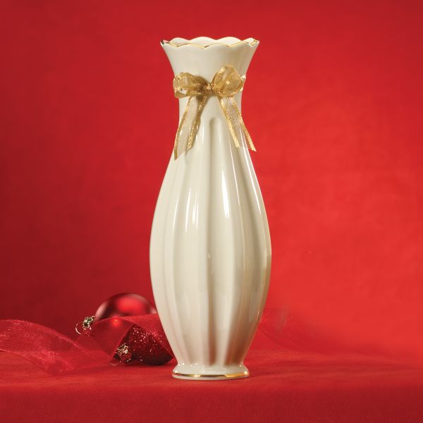 Real Ribbon Bud Vase