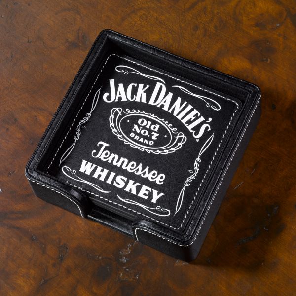 Jack Daniel's® Leather Coasters