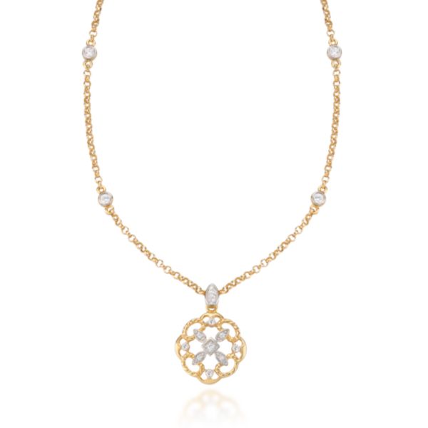 Diamond and Lace Pendant