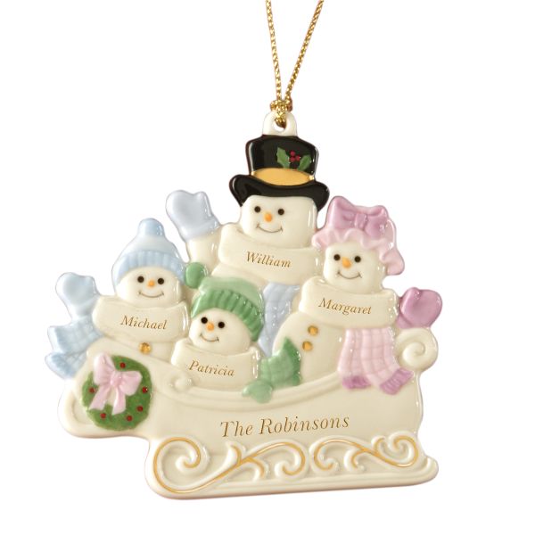 Family of 4 Warm Wishes To All Ornament