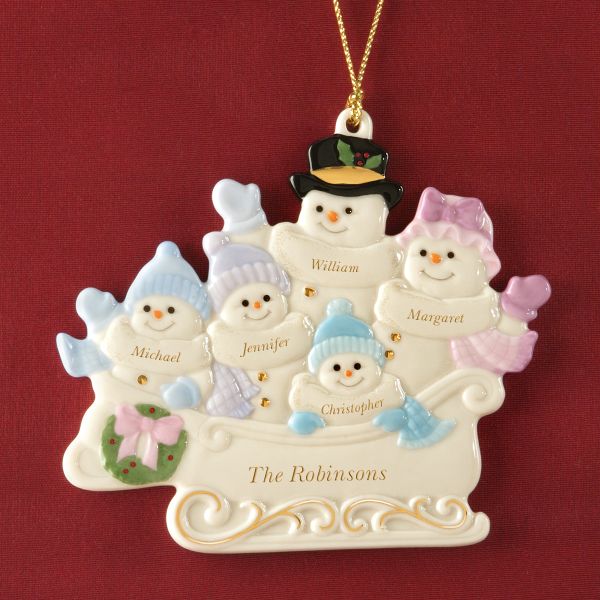 Warm Wishes To All Family of 5 Ornament by Lenox