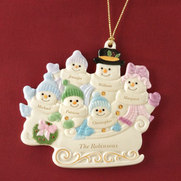 Warm Wishes To All Family of 6 Ornament by Lenox