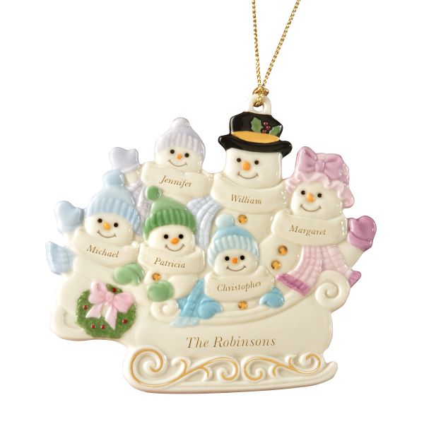 Family of 6 Warm Wishes To All Ornament