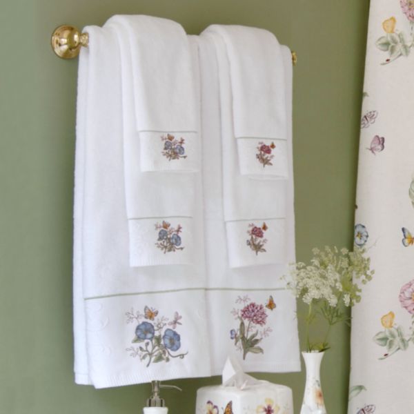 Butterfly Meadow Blue Bath Towel by Lenox