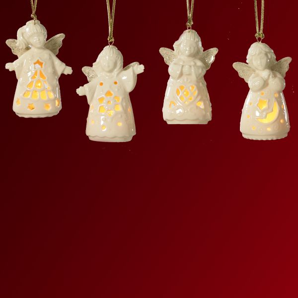 Angelites 4-piece Ornament Set by Lenox
