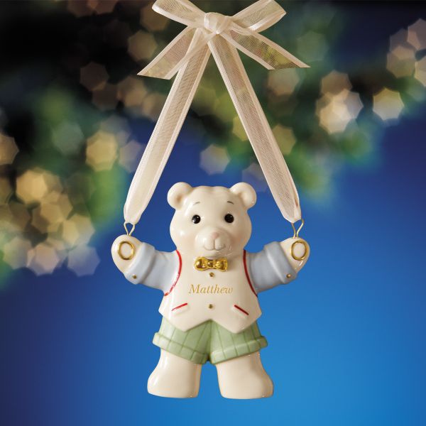 Teddy Bear Boy Ornament by Lenox