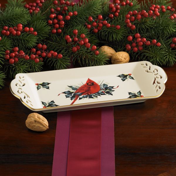 Winter Greetings® Pierced Tidbit Tray