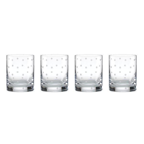 kate spade new york Larabee Dot 4 Double Old Fashioned Glasses