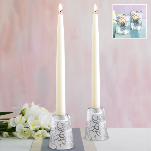 Heiress 2-piece Candlestick & Votive Set by Lenox