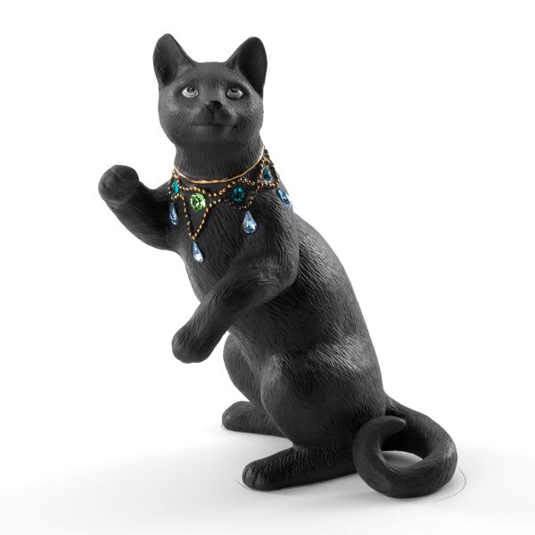 Night Gazer Cat Figurine