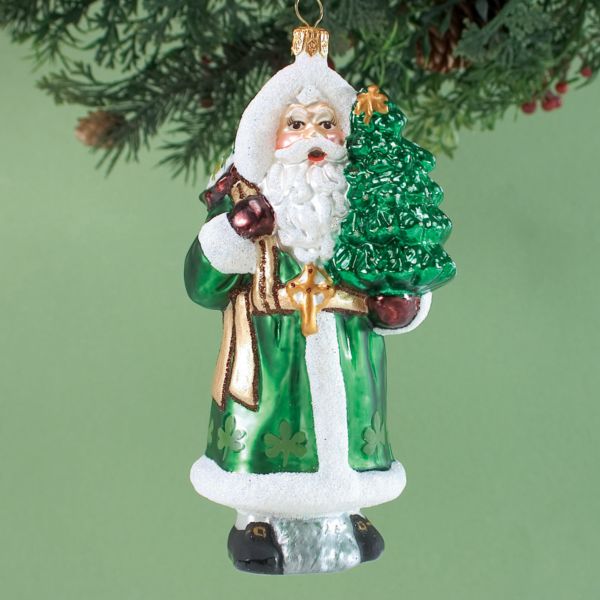 Possible Dreams Celtic Christmas Glass Ornament