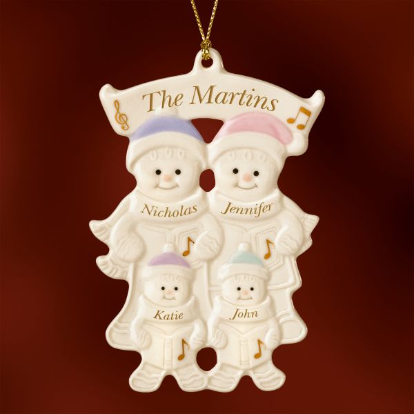 Family of 4 Warm Wishes Gingerbread Ornament by Lenox
