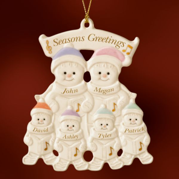 Family of 6 Warm Wishes Gingerbread Ornament by Lenox