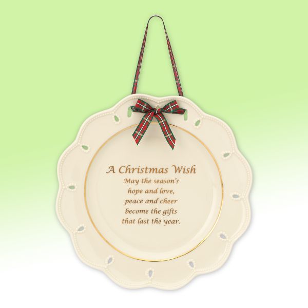 Christmas Giftables A Christmas Wish Plate