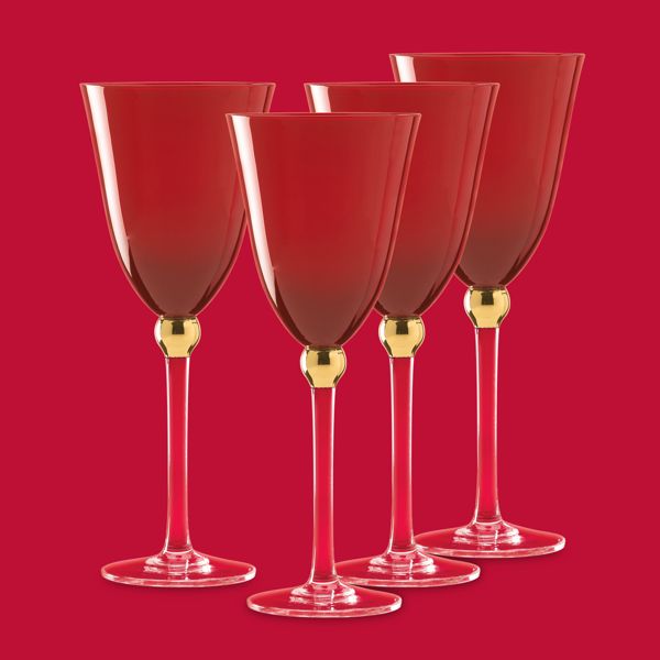 Gorham® Touch of Gold Berry Goblets, Set of 4