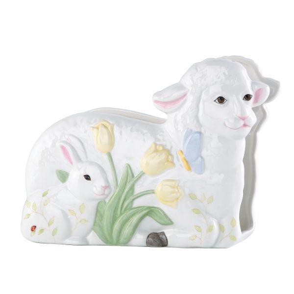 Butterfly Meadow Lamb Napkin Holder