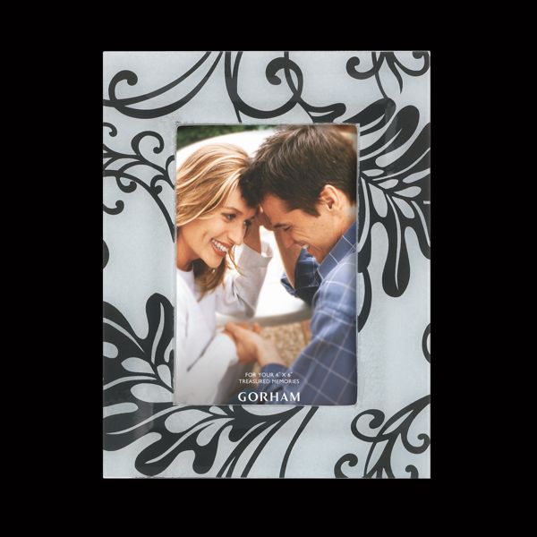 Gorham® Smoked Floral 4x6 Frame