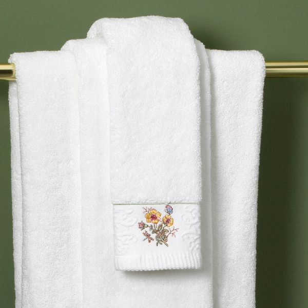 Butterfly Meadow Yellow Fingertip Towel