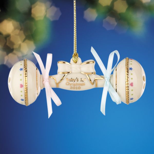 Baby's First Christmas 2010 Rattle Ornament