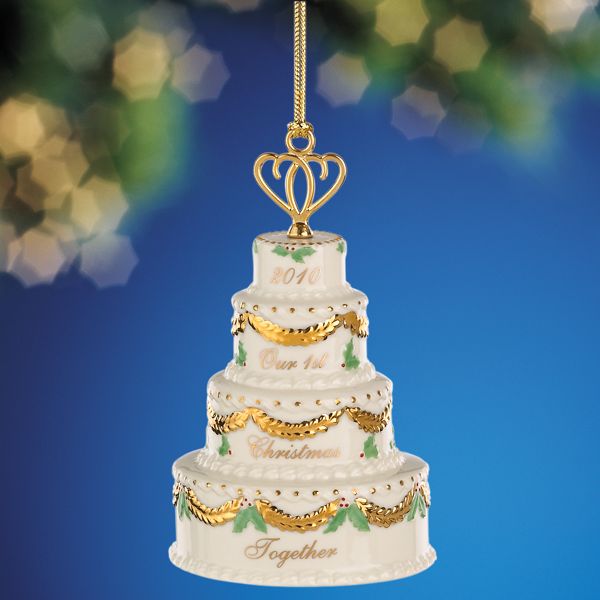 2010 Our First Christmas Together Cake Ornament