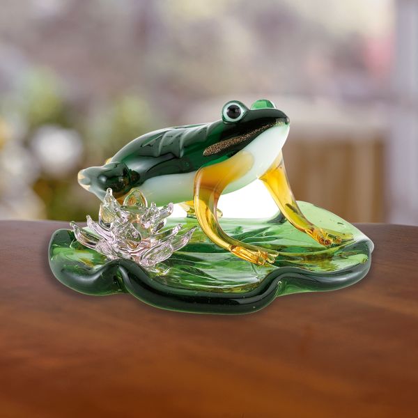 Daydreams on the Pond Frog Sculpture