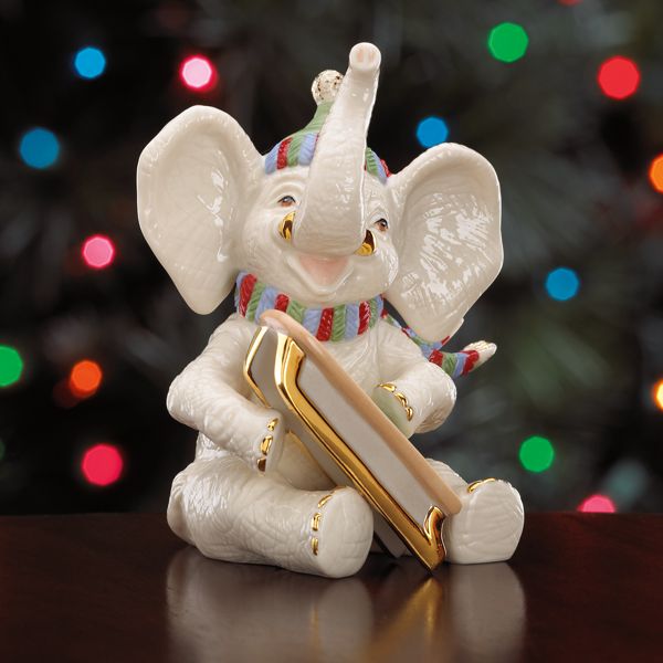 Snowy Day Elephant Figurine by Lenox