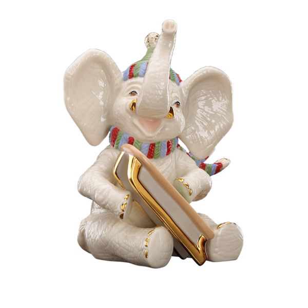 Snowy Day Elephant Figurine