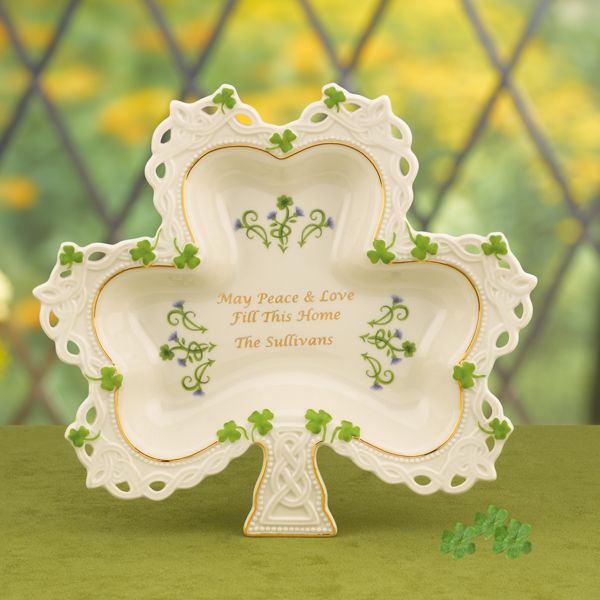 Shamrock Sentiments Dish by Lenox