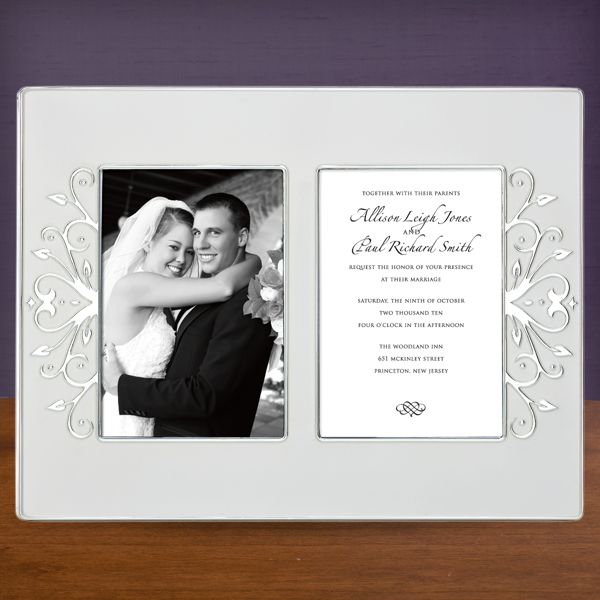 Opal Innocence Scroll Double Invitation Frame